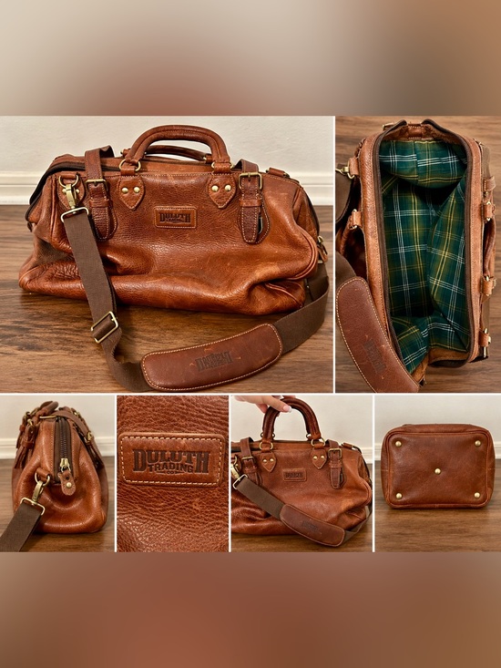 Duluth Trading Co Other - Duluth Trading Co Brown Leather Weekender Bag
